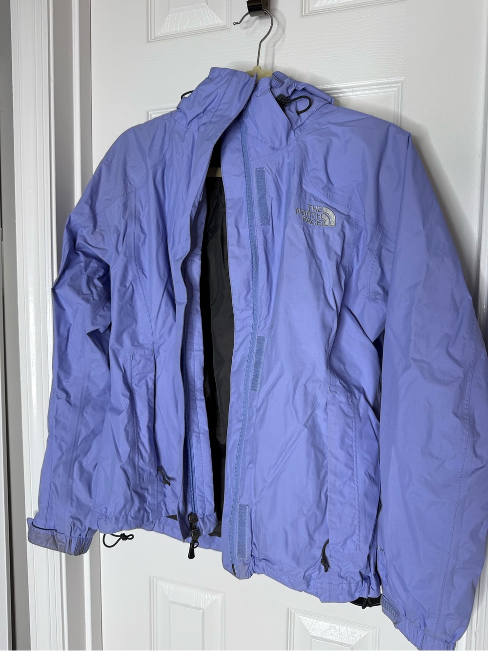 The North Face Lavender Hooded Rain Shell Jacket